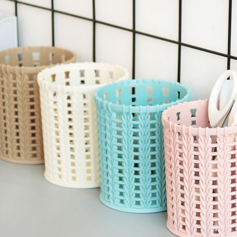 Stiftehalter im Flecht-Design