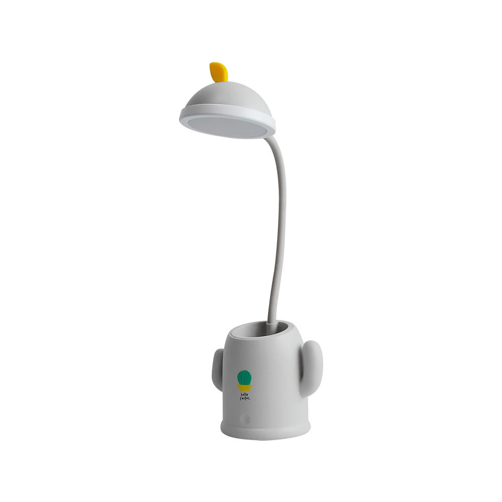 Stiftehalter und Tischlampe Kaktus 2 in 1