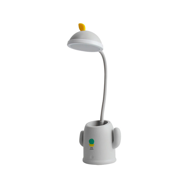 Stiftehalter und Tischlampe Kaktus 2 in 1