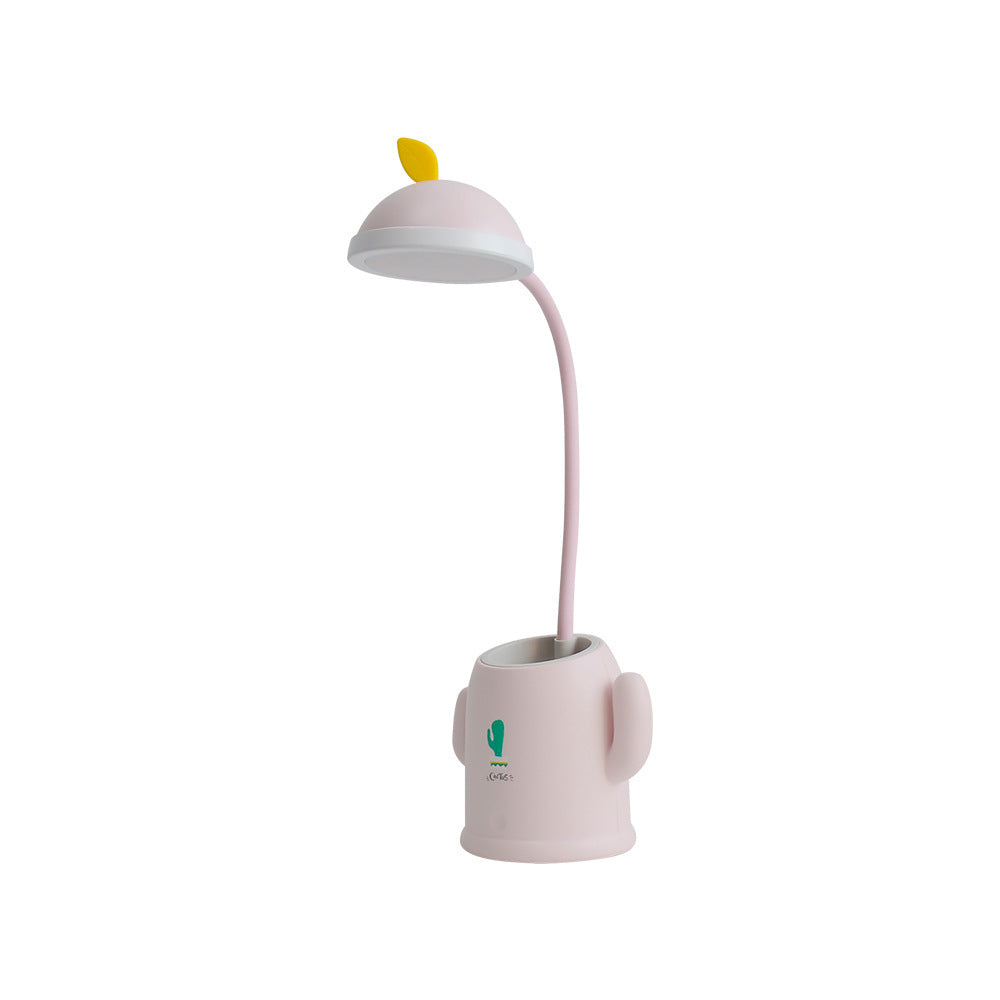 Stiftehalter und Tischlampe Kaktus 2 in 1