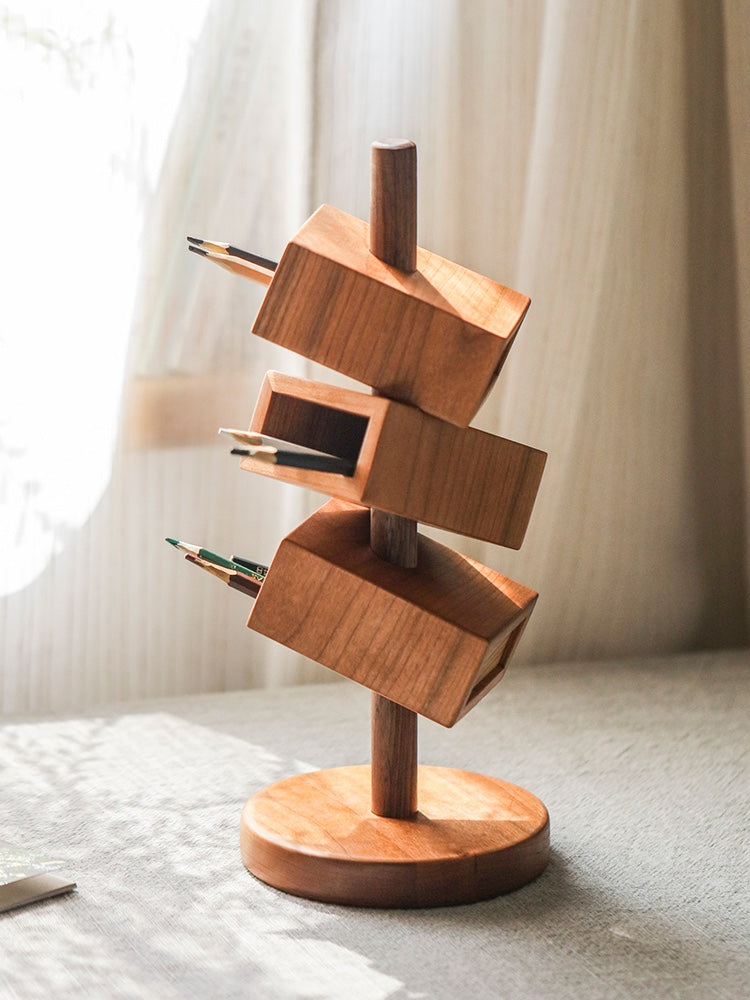 Stiftehalter aus Massivholz