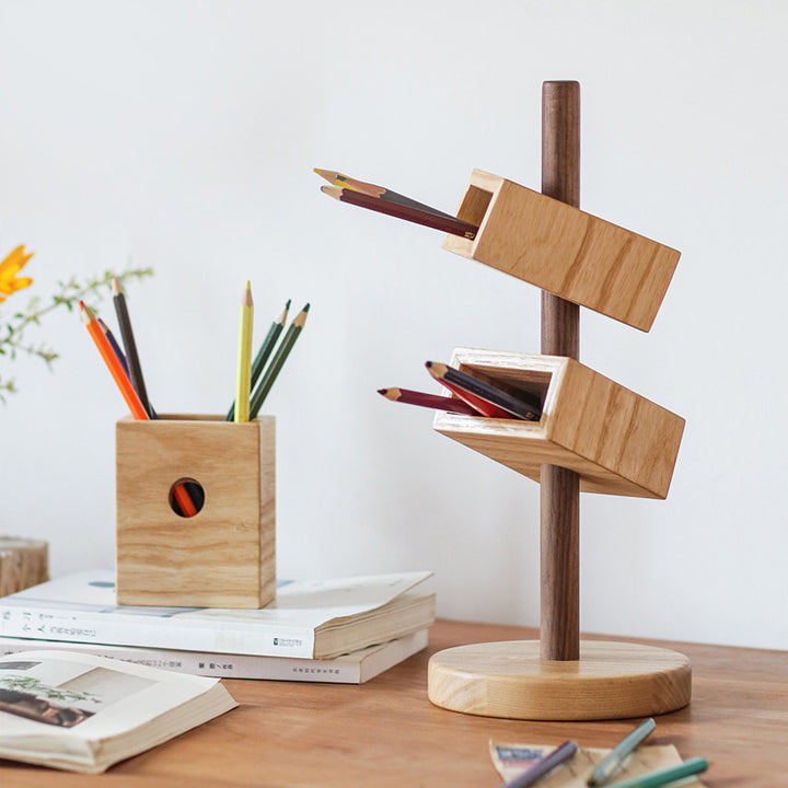 Stiftehalter aus Massivholz